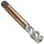 Dormer MTT-X E002/MTT-X E012 Powdered Metal Spiral Flute Threading Tap, Gold Oxide Finish, Round Shank With Square End, Modified Bottoming Chamfer