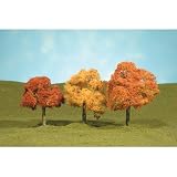 Bachmann Trains 2- 1/2- 3- 1/2 Autumn Walnut Trees - 3 Per Box