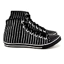 Underground Boots HACKNEY black pinstripe