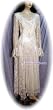 Coffee Bean Lace Gown with Victorian Neckline