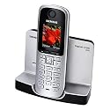 Siemens Gigaset SX680 ISDN schnurloses ISDN-Telefon mit beleuchtetem Farbdisplay, Bluetooth und HDSP, titanium