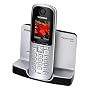 Siemens Gigaset SX680 ISDN schnurloses ISDN-Telefon mit beleuchtetem Farbdisplay, Bluetooth und HDSP, titanium
