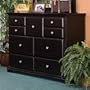 Kush Furniture 7569bk Winchester 9 Drawer Mule Chest in Black Finish