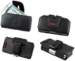 BLACK FUSION CASE POUCH (with Belt Clip) for Palm Treo 600, 650, 680, 700, 700w, 700wx, 750 / HTC 8925 TILT, XV-6800 Mogul, 8525 TYTN, MDA 8100, 8125 / Samsung SCH-i760, SCH-i730 [Retail Packaging]