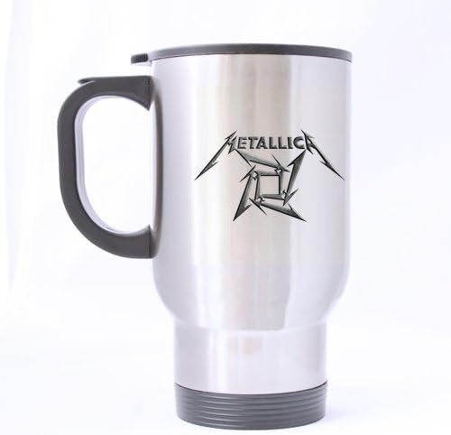 Metallica Fonts Logo Customized Design Travel Mug Coffee Mug Creative Sport Cup Personalized Tea Cup 14OZ
