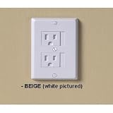KidCo Universal Outlet Cover 3 Pack Beige