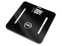 Salter 9119 MiBody USB Analyser Digital Bathroom Scale - Black Glass