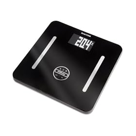 Salter 9119 MiBody USB Analyser Digital Bathroom Scale - Black Glass