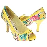 Naughty Monkey Women's Nature Calls Pump,Yellow,6 M