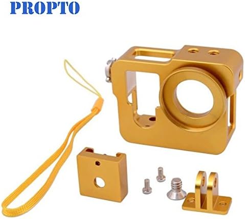 ProPto(TM) Multi-Functional CNC Aluminium Alloy Protective Housing Case Shell Frame with 37mm UV Filter for GoPro Hero 4 (Gold)