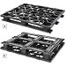 Snap-Together Double-Deck Plastic Pallets - 48x40x5.9" - Black