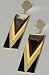 VOTAN Tokyo The V Earring in Brown,Jewelry for Women, One Size,Brown