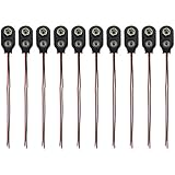 1 X New 10pcs PP3 MN1604 9V 9volt Battery Holder Clip Snap On Connector Cable Lead