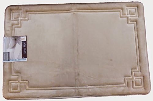 Novafoam Luxury Comfort Memory Foam SPA Mat 7/8 in THICK 36"x24" Made by Sleep Innovations (Linen)