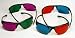 3D Glasses Variety Pack - 2 Pairs of Green/Magenta and 2 Paris of Red/Cyan - Glasses for home 3D viewing
