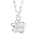 Feine Silberkette mit Frangipani Bl�te
