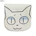 コインdeタオル（猫型タオルハンカチ）くるねこ☆キャラクターグッズ通販☆【胡ぼん（ホワイト）】