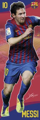 (23x62) FC Barcelona Lionel Messi Sports Door Poster Print (23x62) FC Barcelona Lionel Messi Sports Door Poster Print