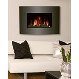 41LzMvDN81L. SL160  HomeTech Contemporary Electric Fireplace   1,500 Watts, Wall Mount, 34.75in.L x 22in.H, Model# EF430