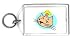 Keychain with head, cat, vet, injury, veterinarian, pet, animal, bump