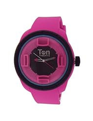 TENDENCE - Ten Beats 3H Funxy Fuchsia Pink and Black Watch - BF130203