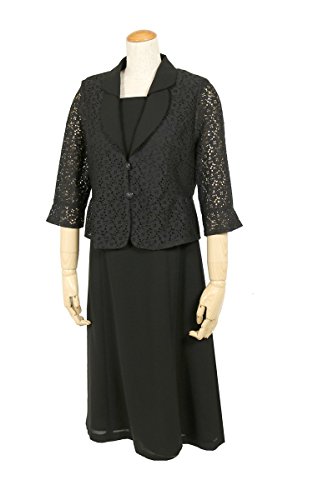 (京都スタイル) kyoto style ブラックフォーマル スーツ 夏用 ワンピース 喪服 9号～15号