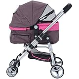 Pawhut Four Wheel Cat/ Dog Pet Stroller - Violet