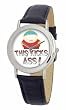 South Park Men's D1537SS001 Torino Collection Cartman Black Leather Watch