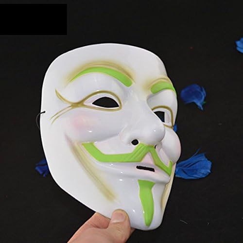 Luminous Halloween Carnival Props Luminous V Word Vendetta Mask .
