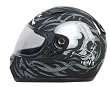 Daytona Helmets Shadow Dull Black Skulls Full Face Helmet
