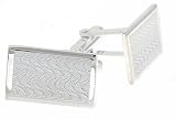 Sterling silver handmade cufflinks with "Wave" pattern