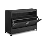 Whitmor  6309-2768-BLK-BB 1 Tier Shoe Cabinet, Black