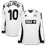 98-99 Juventus Away C/L L/S Jersey + Del Piero 10-XL