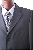Men's Single Breasted 3 Button Olive Super 150's Wool Feel Dress Suit, CLEARANCE!!!