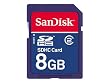 SanDisk 8GB SD High Capacity Card (SDHC)SDSDB-8192-E11(European Retail Package)