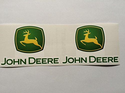 2 New Style John Deere Die Cut Decals