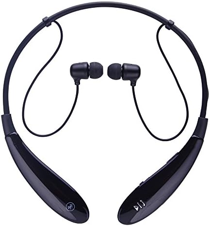 2014 PChero® Newly Design Bluetooth 4.0 Universal Wireless Bluetooth Stereo Headphones Neckband Style Earphone and Handfree Headset for iPhone 6 Plus, iPhone 6 5 5S 5C, iPad Air, iPad Mini, iPad 2 3 4 5, Samsung Galaxy S5 SV, Samsung Galaxy Note HTC LG Smartphones Cellphone [Bass Sounds Enhanced, Upgrade Version of Hv-800 & Plus]-Black