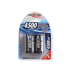 Ansmann 5030622 Baby C 4500mAh NiMH Akku 2er Set