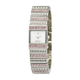 Accu2 By Accurist A2-24242 Ladies Pink Stone Set Linked Bracelet Watch