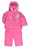 Disney Princess Pink Faux Fur 2Pc Toddler Girls Snowsuit