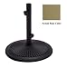 Outdoor Living : Classic Cast Iron Round Patio Umbrella Base - Champagne