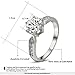 [Fashion Series] Yoursfs 3.5ct Cubic Zirconia CZ Wedding Engagemant Ring 18k White Gold Plated