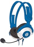 Kidz Gear Deluxe Headset Headphones with Boom Mic - Blue