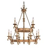Savoy House Firenze Vintage Gold Twelve-Light Chandelier