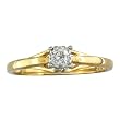 10K Yellow Gold .05ct Diamond Promise Ring (Available in sizes 4- 10)