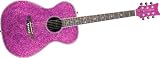 Daisy Rock Pixie Acoustic-Electric Pink Sparkle Guitar