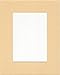 Pack of 5 8x10 Maize Yellow Picture Mats with White Core for 5x7 Pictures