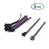 HKYSD 5対4ピン13 cmの男性 へ 女性 プラグコネクタのワイヤー延長コネクターLED照明 3528 5050 RGB led テープ