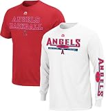 Los Angeles Angels of Anaheim Red 3-in-1 Short Sleeve/Long Sleeve Tee Package Set