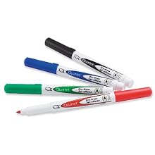 Quartet Classic Low Odor Dry-Erase Markers, Fine Point, 4-Marker Set, Assorted Colors (659520Q)